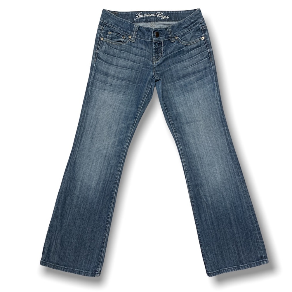 American Eagle Favorite Boyfriend Vintage Bootcut Jeans Size 4 Stretch Denim